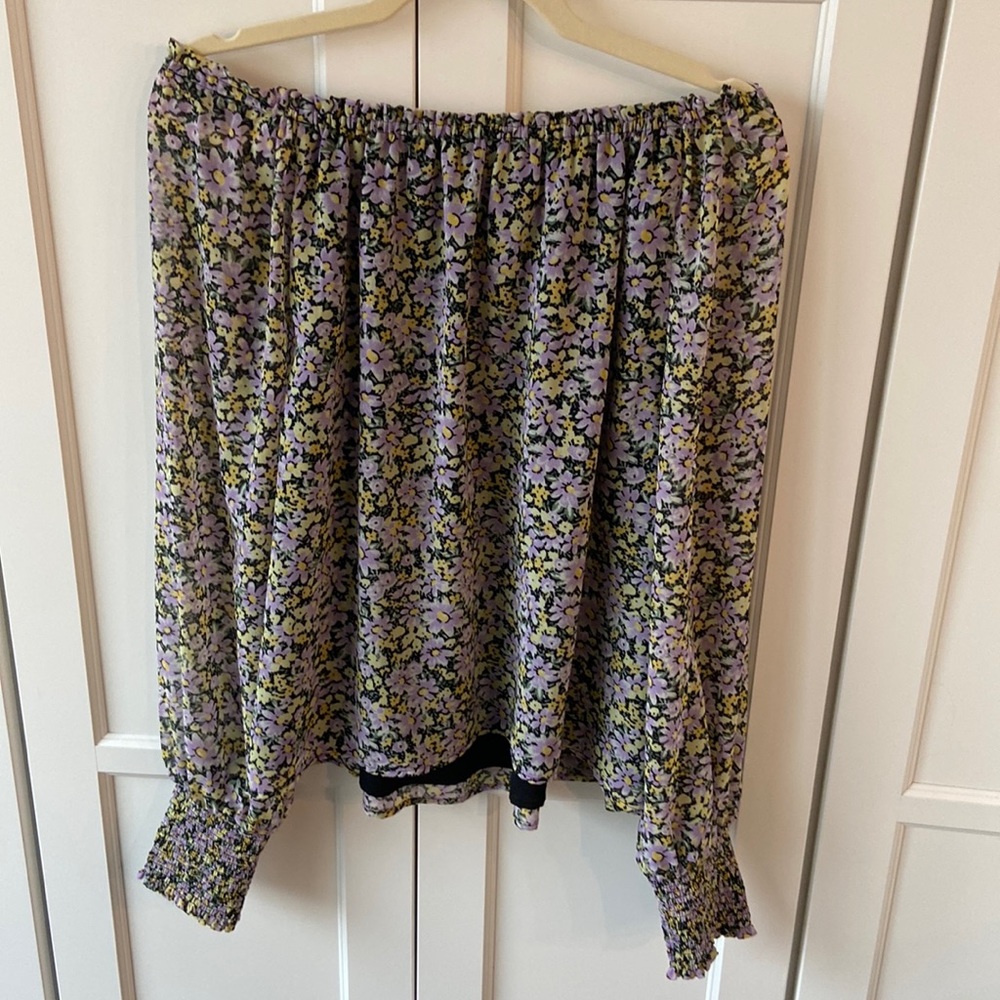 Sanctuary Sunshine Floral Convertible Off the Shoulder Top
